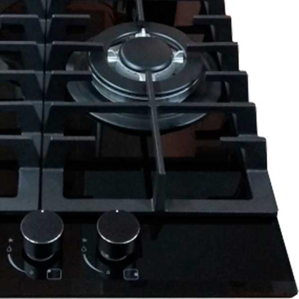 Plită încorporabilă pe gaz Tornado TR-453 HM Sticlă călită / Black photo 3