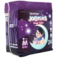 Scutece pentru copii Joonies Magic Nights M 6 - 11 kg / 24 buc. photo 2