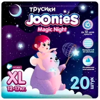 Scutece pentru copii Joonies Magic Nights XL 12 - 17 kg / 20 buc.