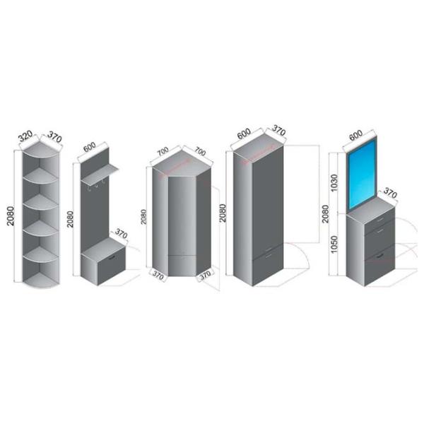 Шкаф для прихожей Arta Mobilei AM32 ЛДСП / White photo 3
