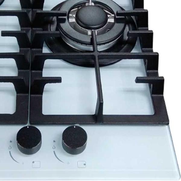 Plită încorporabilă pe gaz Tornado TR-453 HM Sticlă călită / White photo 4