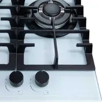 Plită încorporabilă pe gaz Tornado TR-453 HM Sticlă călită / White photo 4