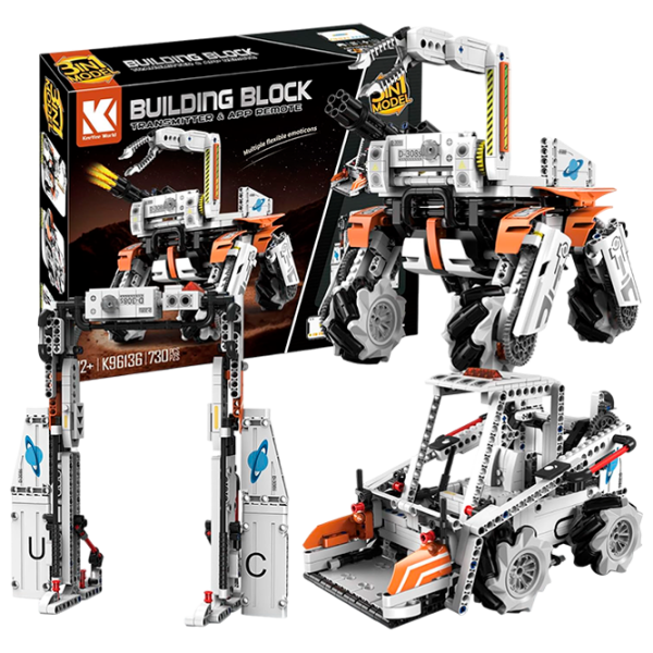 Constructor cu telecomandă KeeYee Dog Robot Robot/ White photo 1