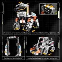 Constructor cu telecomandă KeeYee Dog Robot Robot/ White photo 4
