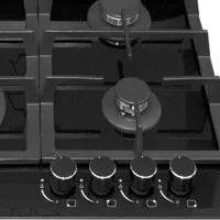Plită încorporabilă pe gaz Tornado TR4033 Sticlă călită / Black photo 4