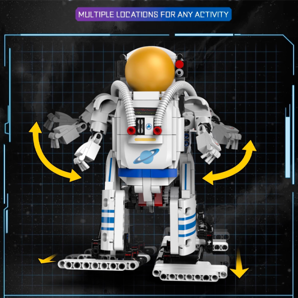Constructor cu telecomandă KeeYee Astronaut Robot Robot/ White photo 9