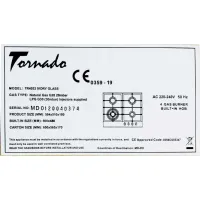 Plită încorporabilă pe gaz Tornado TR4033 Sticlă călită / Ivory photo 2