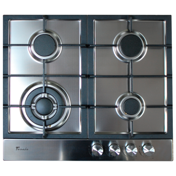 Plită încorporabilă pe gaz Tornado TR4033 Sticlă călită / Inox photo 1 Plită încorporabilă pe gaz Tornado TR4033 Sticlă călită / Inox photo 1