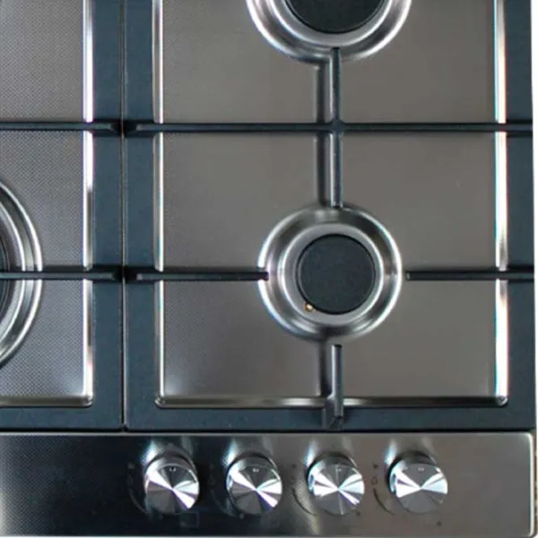 Plită încorporabilă pe gaz Tornado TR4033 Sticlă călită / Inox photo 2 Plită încorporabilă pe gaz Tornado TR4033 Sticlă călită / Inox photo 2