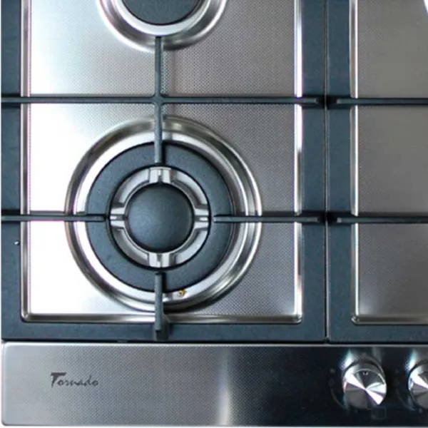 Plită încorporabilă pe gaz Tornado TR4033 Sticlă călită / Inox photo 3 Plită încorporabilă pe gaz Tornado TR4033 Sticlă călită / Inox photo 3
