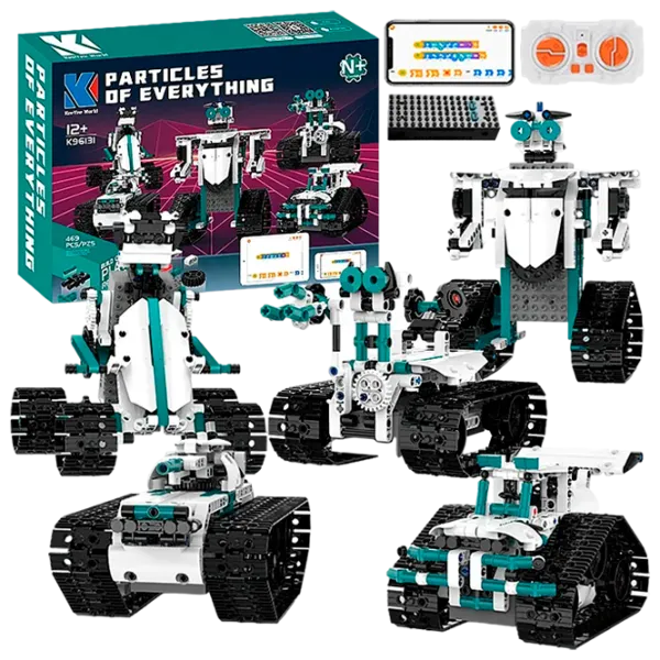 Constructor cu telecomandă KeeYee Robot Programmable Robot/ White photo 1