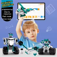 Constructor cu telecomandă KeeYee Robot Programmable Robot/ White photo 4
