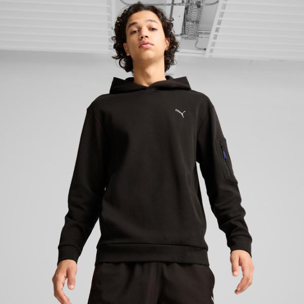 Hanorac pentru bărbați Puma Open Road Hoodie Dk  Drept / Black photo 2 Hanorac pentru bărbați Puma Open Road Hoodie Dk  Drept / Black photo 2