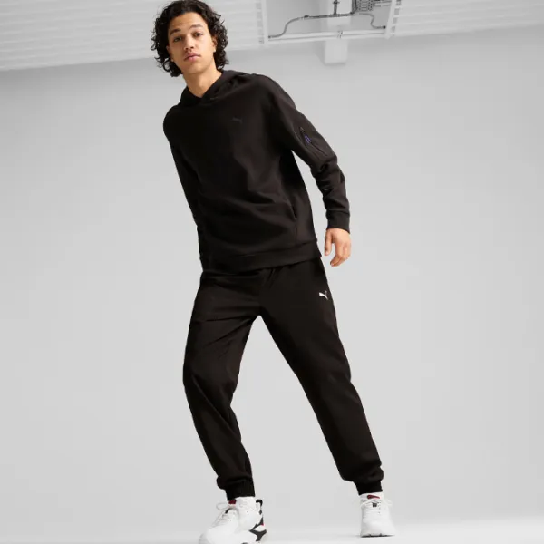Hanorac pentru bărbați Puma Open Road Hoodie Dk  Drept / Black photo 5