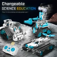 Constructor cu telecomandă KeeYee Robot Truck Clasic/ White photo 2