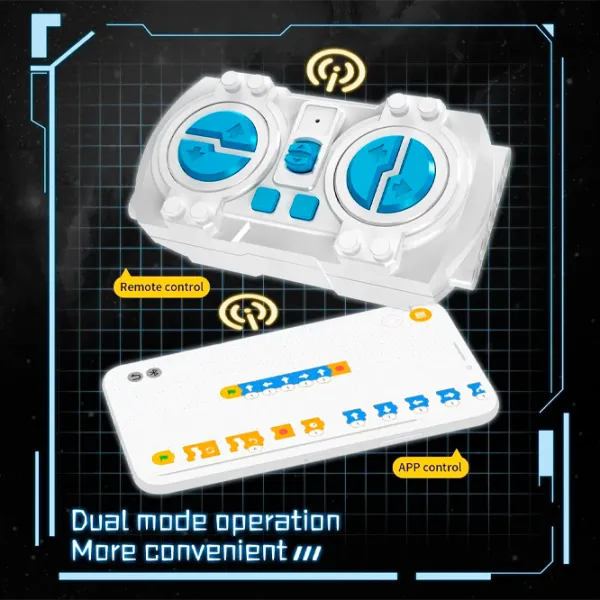 Constructor cu telecomandă KeeYee Robot Truck Clasic/ White photo 5