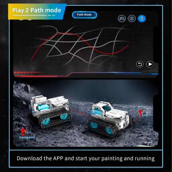 Constructor cu telecomandă KeeYee Robot Truck Clasic/ White photo 6