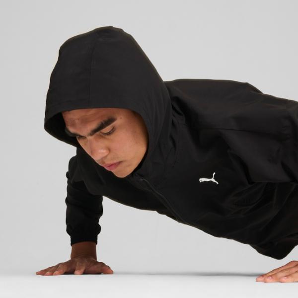 Hanorac pentru bărbați Puma Always On Woven Full  Drept / Black photo 10 Hanorac pentru bărbați Puma Always On Woven Full  Drept / Black photo 10