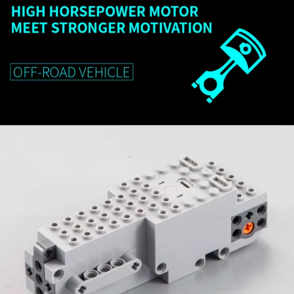 Constructor cu telecomandă KeeYee Jeep Mașină/ Green photo 5