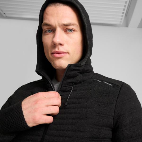 Hanorac pentru bărbați Puma Porsche Evoknit Hoody  Drept / Black photo 6