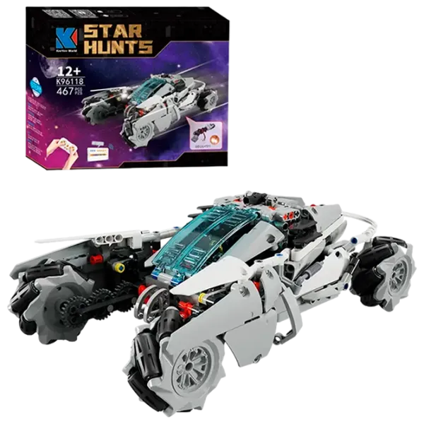 Constructor cu telecomandă KeeYee Poseidon Chariot Transport/ White photo 1