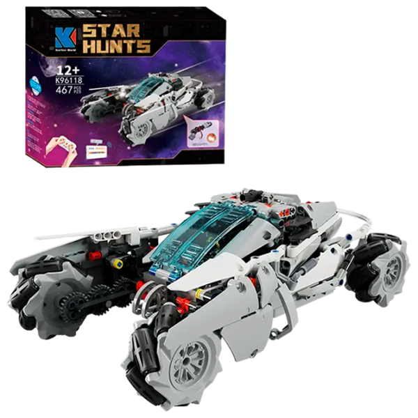 Constructor cu telecomandă KeeYee Poseidon Chariot Transport/ White photo 1