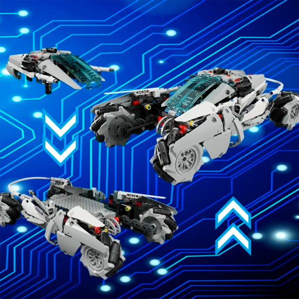 Constructor cu telecomandă KeeYee Poseidon Chariot Transport/ White photo 4