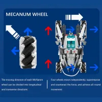 Constructor cu telecomandă KeeYee Poseidon Chariot Transport/ White photo 5