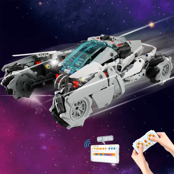 Constructor cu telecomandă KeeYee Poseidon Chariot Transport/ White photo 6