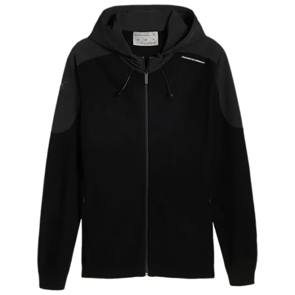 Hanorac pentru bărbați Puma Porsche Wool Mix  Drept / Black photo 1