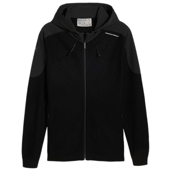 Hanorac pentru bărbați Puma Porsche Wool Mix  Drept / Black photo 1