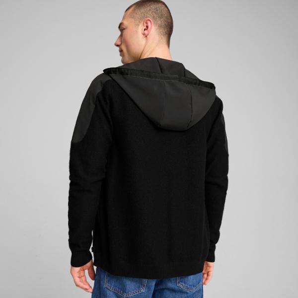 Hanorac pentru bărbați Puma Porsche Wool Mix  Drept / Black photo 4