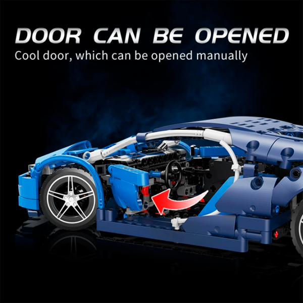 Constructor cu telecomandă KeeYee Wind Mașină/ Blue photo 2