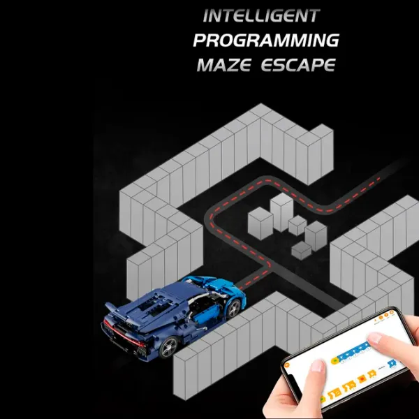 Constructor cu telecomandă KeeYee Wind Mașină/ Blue photo 7