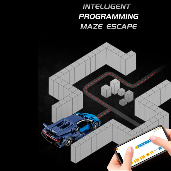 Constructor cu telecomandă KeeYee Wind Mașină/ Blue photo 7