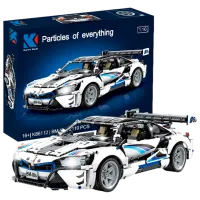 Constructor cu telecomandă KeeYee BMW I8s Mașină/ White