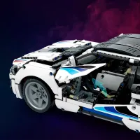 Constructor cu telecomandă KeeYee BMW I8s Mașină/ White photo 5