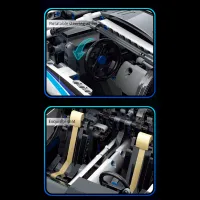 Constructor cu telecomandă KeeYee BMW I8s Mașină/ White photo 9