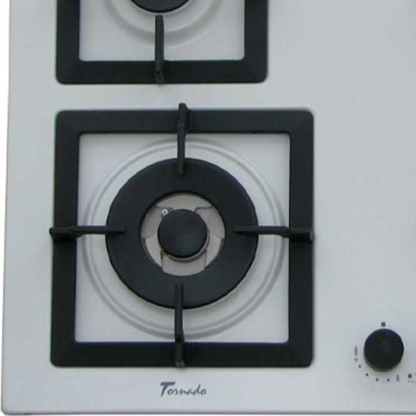 Plită încorporabilă pe gaz Tornado SL 4G221 Sticlă călită / White photo 3 Plită încorporabilă pe gaz Tornado SL 4G221 Sticlă călită / White photo 3