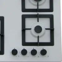Plită încorporabilă pe gaz Tornado SL 4G221 Sticlă călită / White photo 4