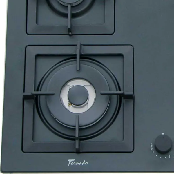 Plită încorporabilă pe gaz Tornado SL 4G221 Sticlă călită / Anthracite photo 2