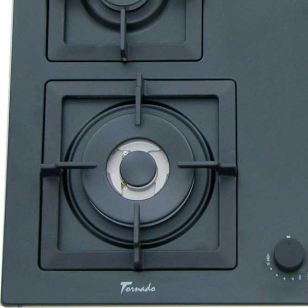 Plită încorporabilă pe gaz Tornado SL 4G221 Sticlă călită / Anthracite photo 2