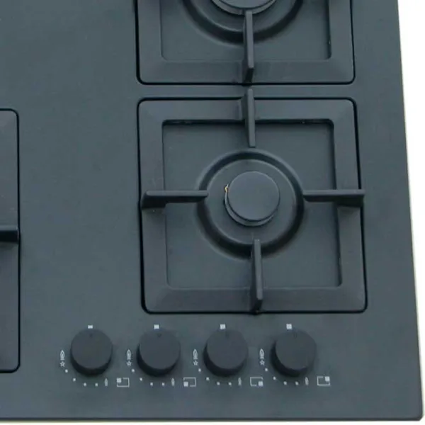 Plită încorporabilă pe gaz Tornado SL 4G221 Sticlă călită / Anthracite photo 3