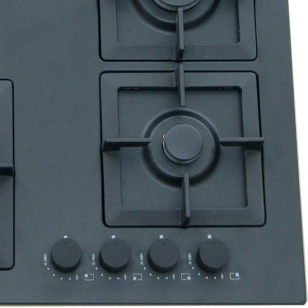 Plită încorporabilă pe gaz Tornado SL 4G221 Sticlă călită / Anthracite photo 3