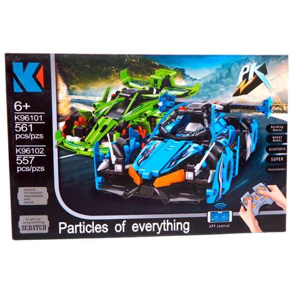 Constructor cu telecomandă KeeYee Universal Mecanum Mașină/ Green photo 1