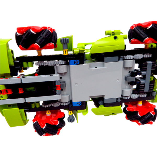 Constructor cu telecomandă KeeYee Universal Mecanum Mașină/ Green photo 4