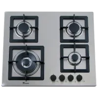 Газовая варочная панель Tornado SL 4G221 Закаленное стекло / Нержавеющая сталь
