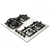 Plită încorporabilă pe gaz Tornado SL 4G221 Sticlă călită / Inox photo 2