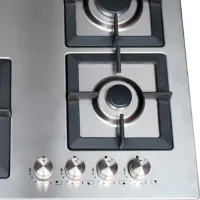 Plită încorporabilă pe gaz Tornado SL 4G221 Sticlă călită / Inox photo 3