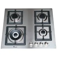 Plită încorporabilă pe gaz Tornado SL 4G221 Sticlă călită / Inox photo 4